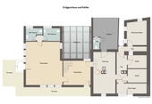 Grundriss Erdgeschoss und Keller - 