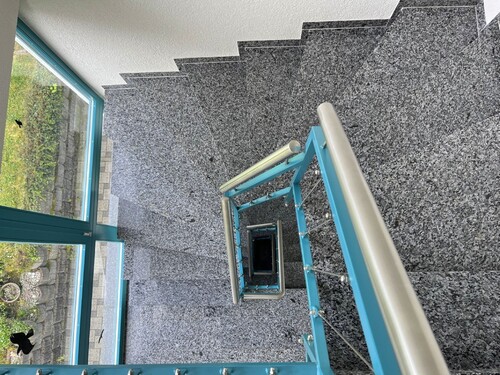 helles,gepflegtes Treppenhaus - 
