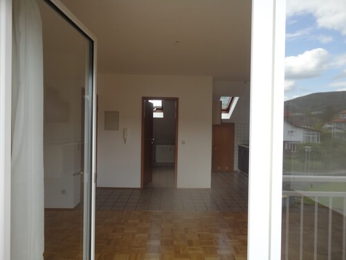 Blick vom Balkon - Etagenwohnung mit 31,00 m&sup2; in Bad Orb zur Miete