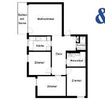 Ihr neues Zuhause in Lannesdorf: Modernisierte 4-Zimmer-Eigentumswohnung mit zwei neuen Bädern und Balkon. - Bonn
