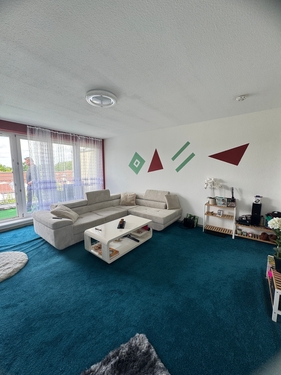 Wohnzimmer - Etagenwohnung mit 62,05 m&sup2; in Hoppegarten-Hönow zum Kaufen