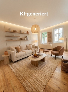 Wohnzimmer Einrichtungsbeispiel - 1 Zimmer Etagenwohnung in Berlin