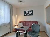 Sofa und Sessel im Wohnzimmer - (EF0828_M) Gera: Eisenberg, komplett neu möblierte Wohnung mit Balkon zwischen Jena und Gera, WLAN, Waschmaschine