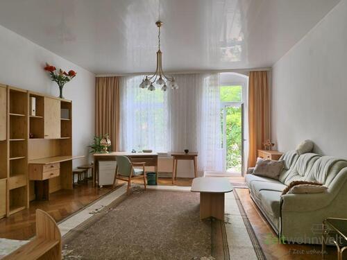 Blick in das vordere Zimmer - (EF1285_M) Dresden: Plauen, preiswerte möblierte Wohnung mit 2 Schlafzimmern und Veranda