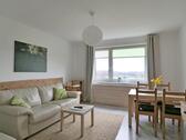 Blick ins Wohnzimmer - (EF0998_M) Eisenach: Oberellen, nur 10 Autominuten von Eisenach entfernt - möblierte Wohnung in ruhiger Lage, WLAN