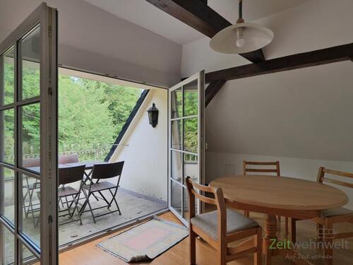 Esszimmer mit Balkonausgang - 3 Zimmer Etagenwohnung zur Miete in Radebeul
