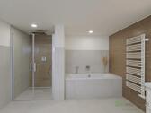 bodentiefe Dusche und Wanne - 