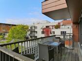 teilüberdachte Balkonanlage - (EF1193_M) Kassel-Stadt: Unterneustadt, moderne Apartment-Wohnung mit Balkon und TG-Stellplatz