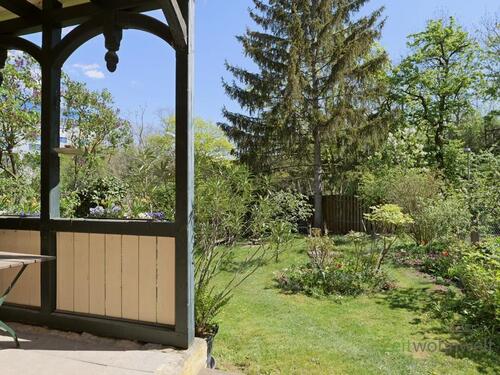 Blick aus der Küche in den Garten - 