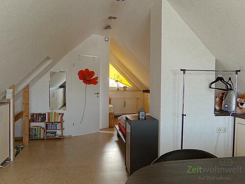 Blick zum Schlafbereich - 1 Zimmer Etagenwohnung zur Miete in Erfurt