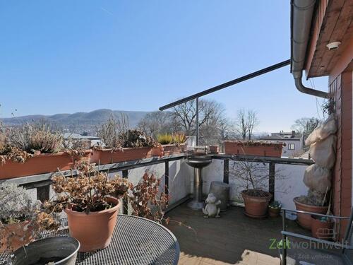 Balkonausblick im Februar - 