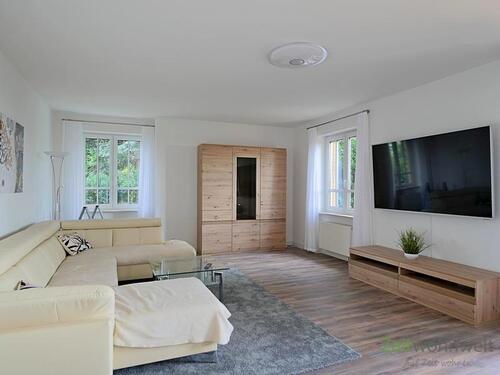 XXL-TV im Wohnzimmer - 4 Zimmer Etagenwohnung in Dresden