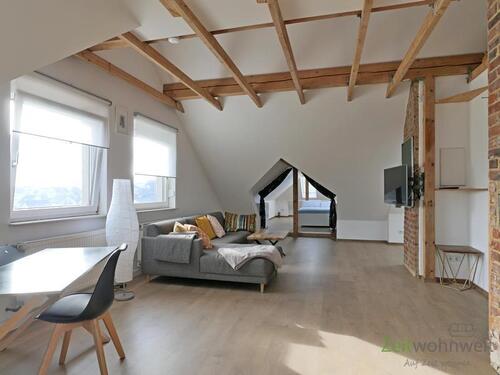 Blick zum Schlafbereich - Etagenwohnung mit 50,00 m² in Schauenburg zur Miete