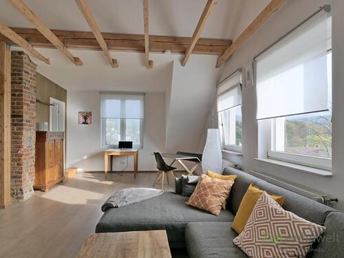 Blick aus dem Schlafgemach - 1 Zimmer Etagenwohnung in Schauenburg