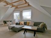 Blick in den Wohnraum - (EF0960_M) Kassel-Landkreis: Schauenburg, Neu eingerichtetes DG-Apartment, WLAN inkl.