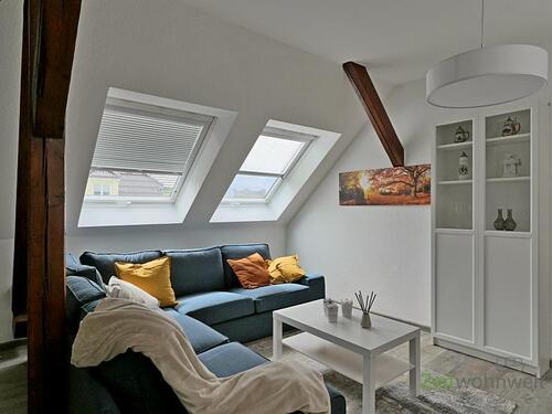 Sitzecke im Wohnzimmer - 3 Zimmer Etagenwohnung zur Miete in Dresden