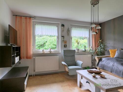 Blick ins Wohnzimmer - 1 Zimmer Etagenwohnung zur Miete in Zedlitz