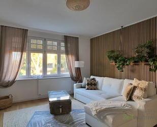 (EF1208_M) Magdeburg: Biederitz, komfortabel möblierte Wohnung mit Wohnküche, Parkettböden und Kamin