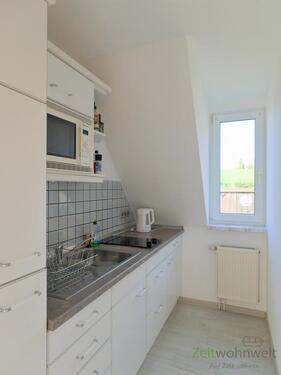 Blick in die Küche - Etagenwohnung mit 40,00 m&sup2; in Dresden zur Miete