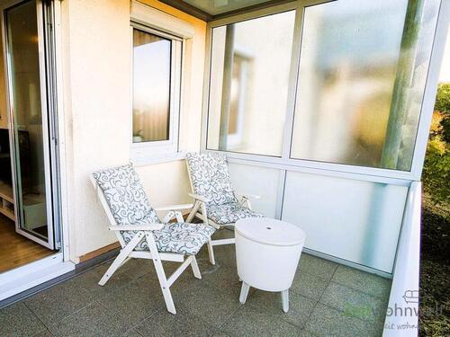 geschützter Balkon - 