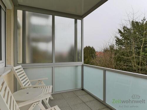 Balkonausblick im Januar - 