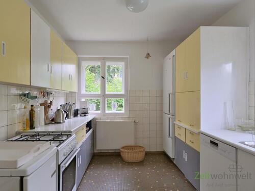 knallige 60er-Jahre-Küche - 