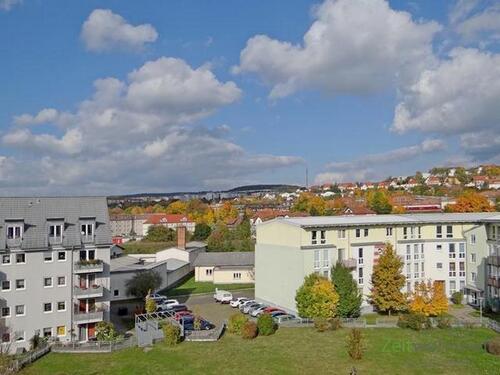 Blick vom Balkon - 2 Zimmer Dachgeschoßwohnung in Meiningen