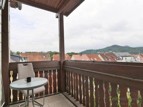Balkonausblick zur Wartburg - 2 Zimmer Etagenwohnung in Eisenach