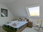 Blick ins Schlafzimmer - Etagenwohnung mit 52,00 m&sup2; in Dresden zur Miete