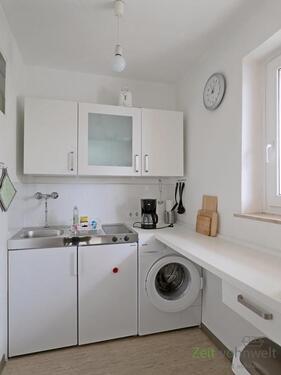 Blick in die Küche - Etagenwohnung mit 31,00 m&sup2; in Kassel zur Miete