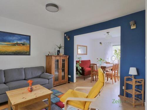 WoZi-Blick zum Esszimmer - 4 Zimmer Haus zur Miete in Kassel