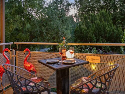 abendlicher Blick vom Balkon - 