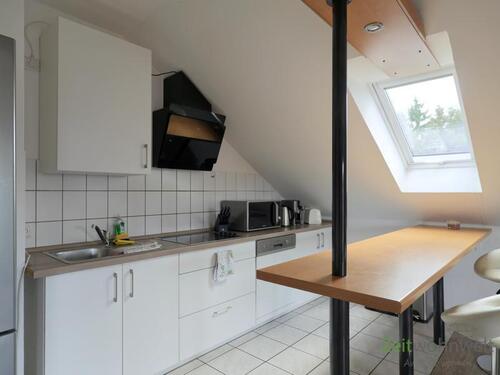 Blick in den Küchenbereich - Etagenwohnung mit 45,00 m&sup2; in Kassel zur Miete