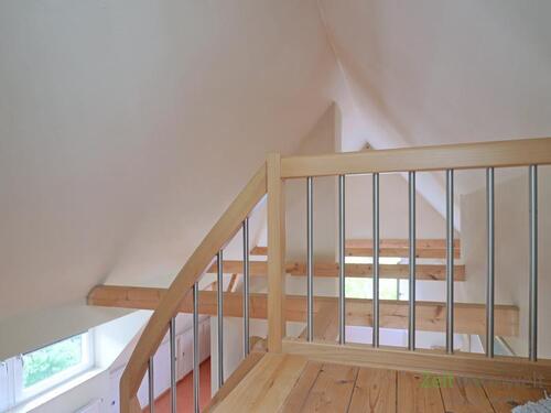 Blick auf die Deckenbalken - 