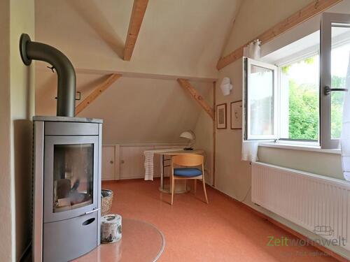 Kaminblick vom Sofa - 1 Zimmer Etagenwohnung in Dresden