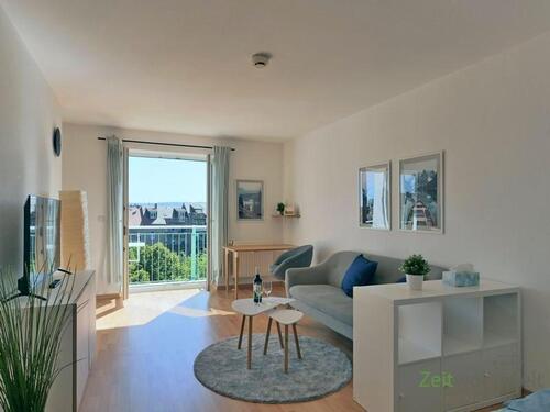 Blick in den Wohnraum - 1 Zimmer Etagenwohnung zur Miete in Erfurt