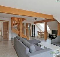 (EF0980_M) Dresden: Briesnitz, möblierte Wohnung mit Dachterrasse und Spitzboden, ruhige Wohnlage, WLAN inkl.