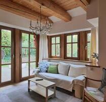 (EF1132_M) Fulda: Ebersburg, neu möblierte Wohnung im alpenländischen Stil mit Terrasse im OT Weyhers