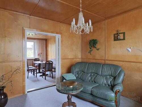 Blick vom Wohnzimmer ins Esszimmer - Haus mit 95,00 m&sup2; in Dresden zur Miete