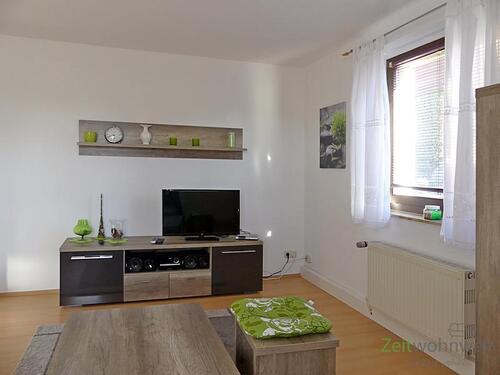 TV im Wohnzimmer - 2 Zimmer Etagenwohnung zur Miete in Dohna