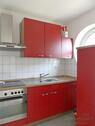 rote Einbauküche - 