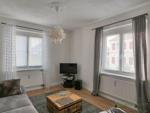 Blick ins Wohnzimmer - 2 Zimmer Etagenwohnung zur Miete in Dresden