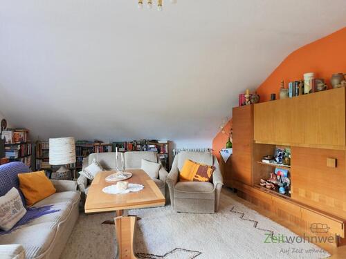 Sitzecke vor der Schrankwand - 2 Zimmer Etagenwohnung in Kaufungen