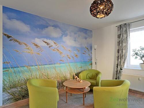 Südseefeeling im Wohnzimmer - 2 Zimmer Etagenwohnung zur Miete in Erfurt