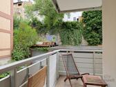 Balkonblick zum Garten - 