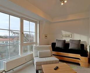 (EF0588_M) Dresden: CoschützGittersee, kleine möblierte Dachwohnung mit Balkon und weitem Ausblick, Service inklusive