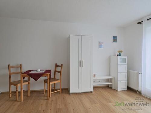 der Fernseher ist inzwischen vorhanden - 1 Zimmer Etagenwohnung zur Miete in Langebrück