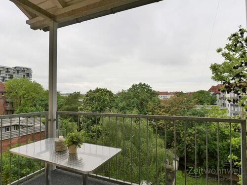 Balkonausblick zum Garten - 