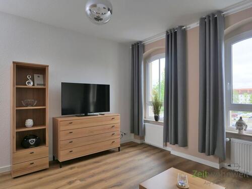 Blick zum TV - 2 Zimmer Etagenwohnung zur Miete in Erfurt