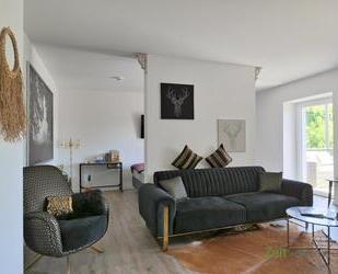 (EF1263_M) Magdeburg: Irxleben, möbliertes Luxusapartment im Hochparterre mit Aufzug, Balkon und PKW-Stellplatz